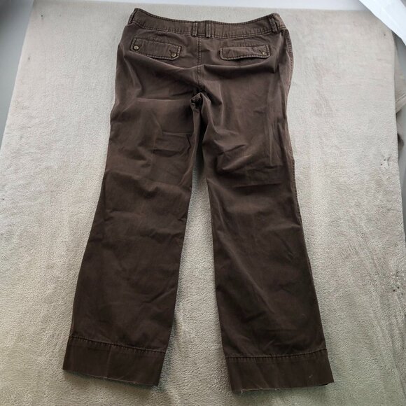 Banana Republic Womens Pants Size 14 Bootcut Classic Casual Brown Retro Cotton - Picture 16 of 16